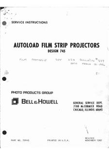 Bell and Howell 756 manual. Camera Instructions.